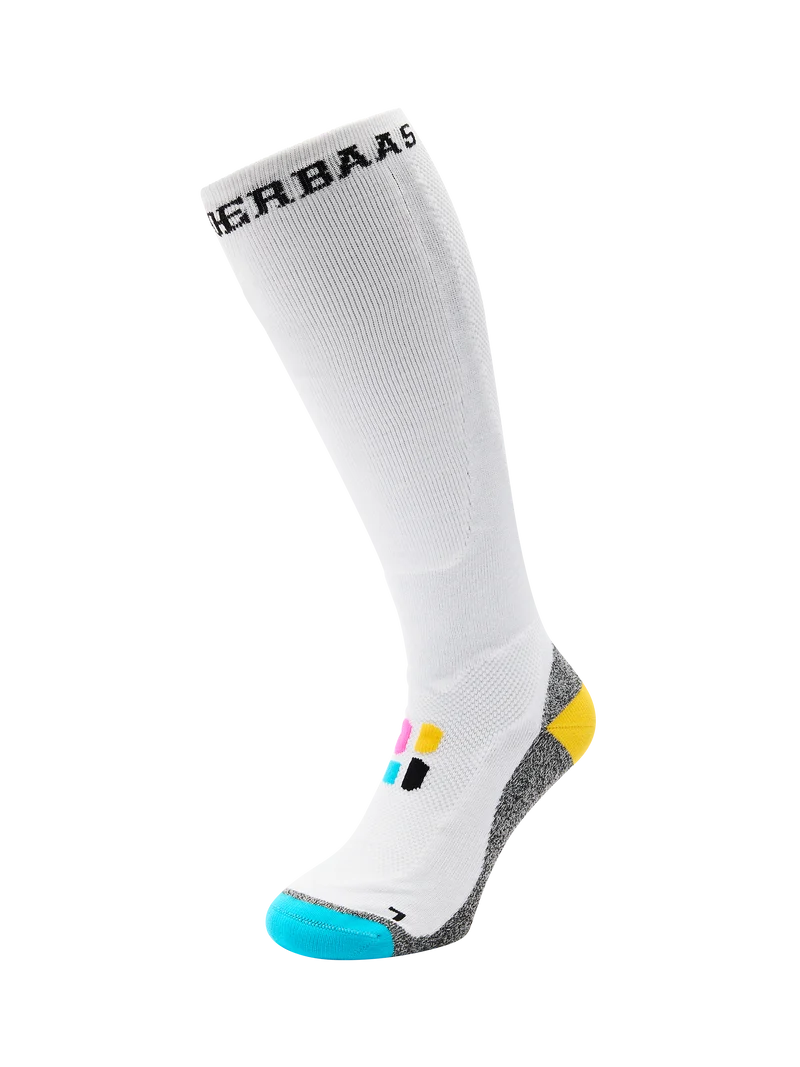 Bamboo Freeride Ski Socks | White