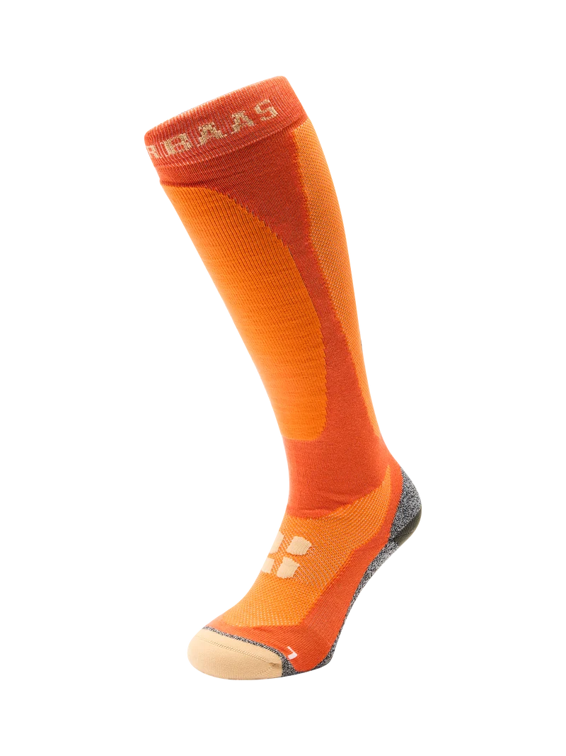 Bamboo Freeride Ski Socks | Orange