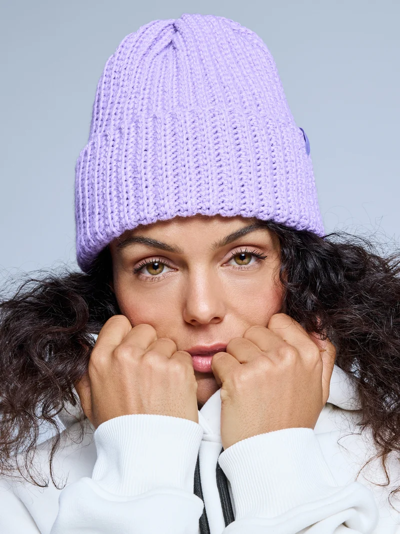 Arctic Charm Beanie | Purple