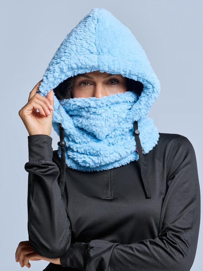 Fluffy Balaclava | Ice Blue