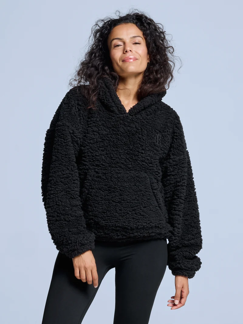 Four Seasons Fluffy Hoody Women | Black