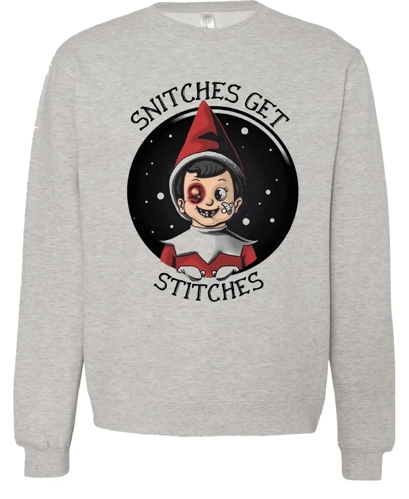 Snitches Get Stiches Crewneck