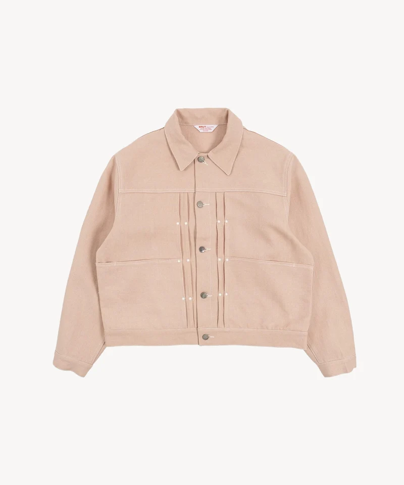 REWORK® DOUBLE PLEATED LINEN JACKET