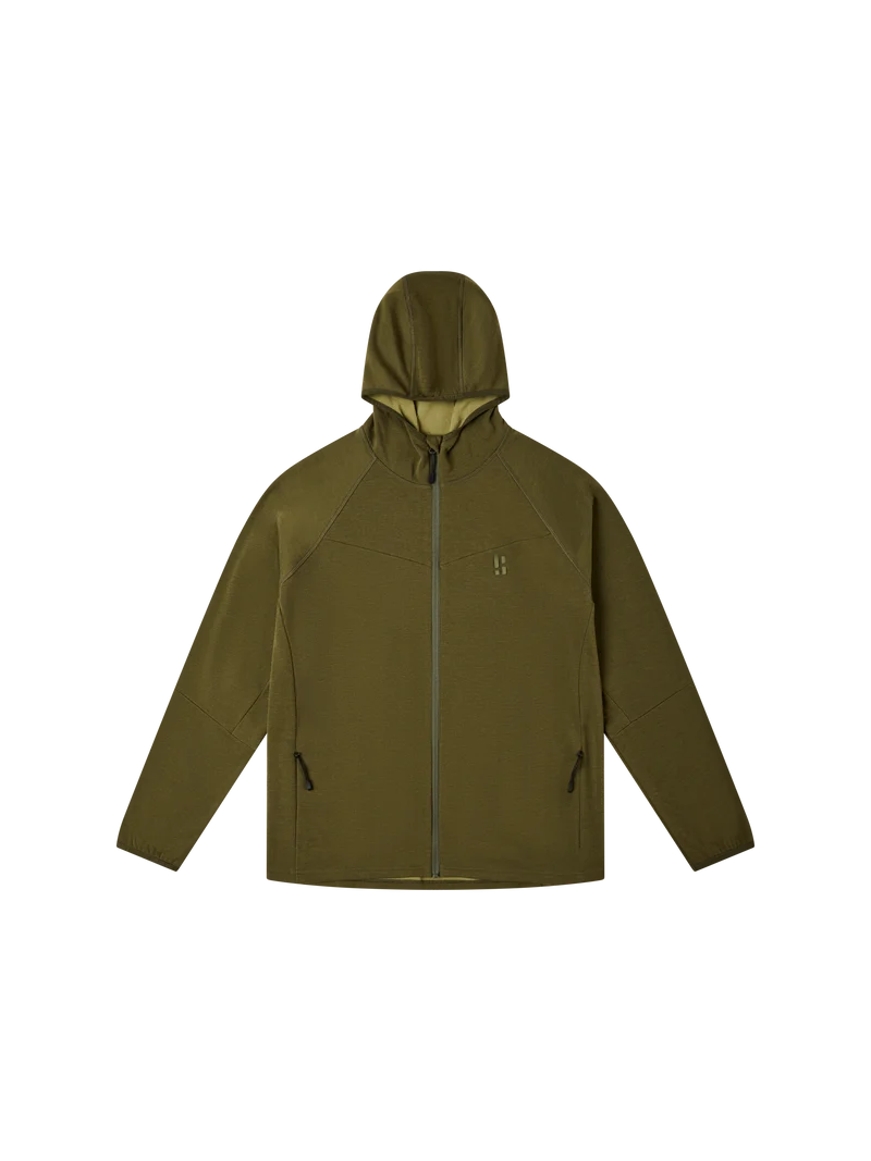 FS Merino Hood Men | Olive Green