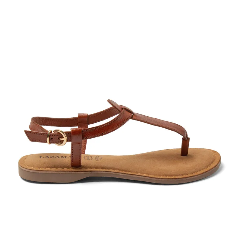 Imme Dames Sandalen Leer Tan