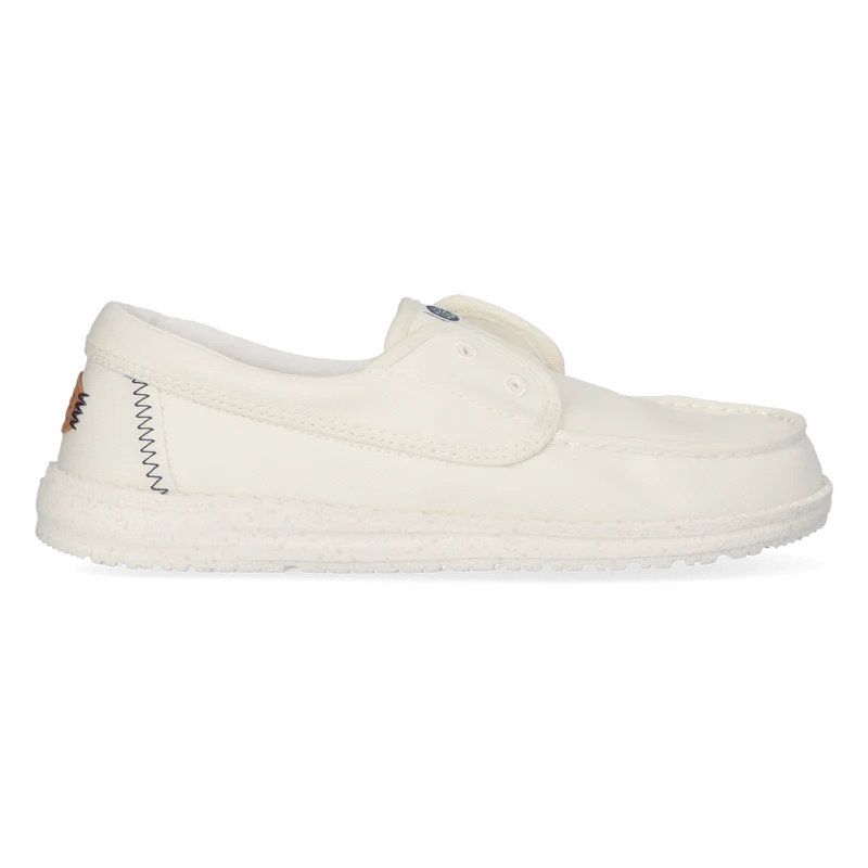 Wendy Cru Stretch Canvas Dames Loafers Snow White