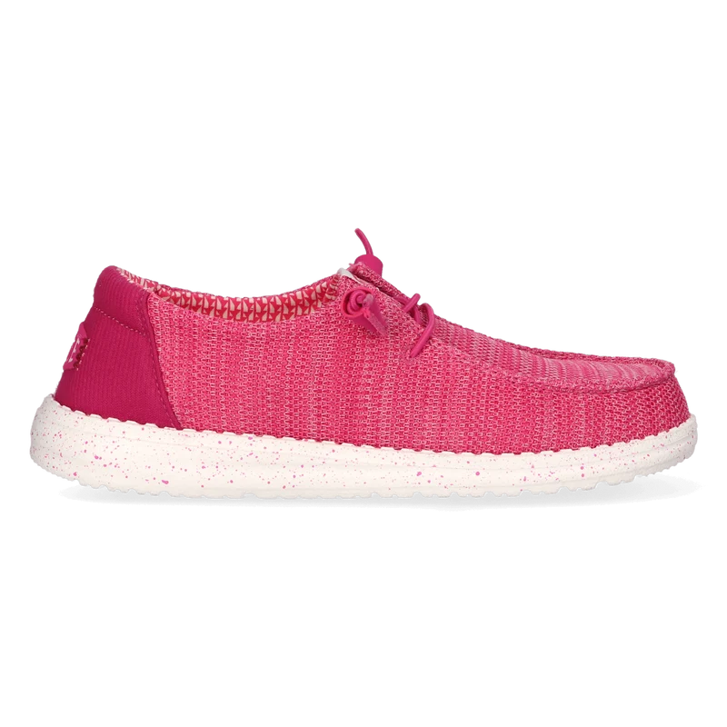 Wendy Stretch Sox Dames Instappers Fuchsia Pink