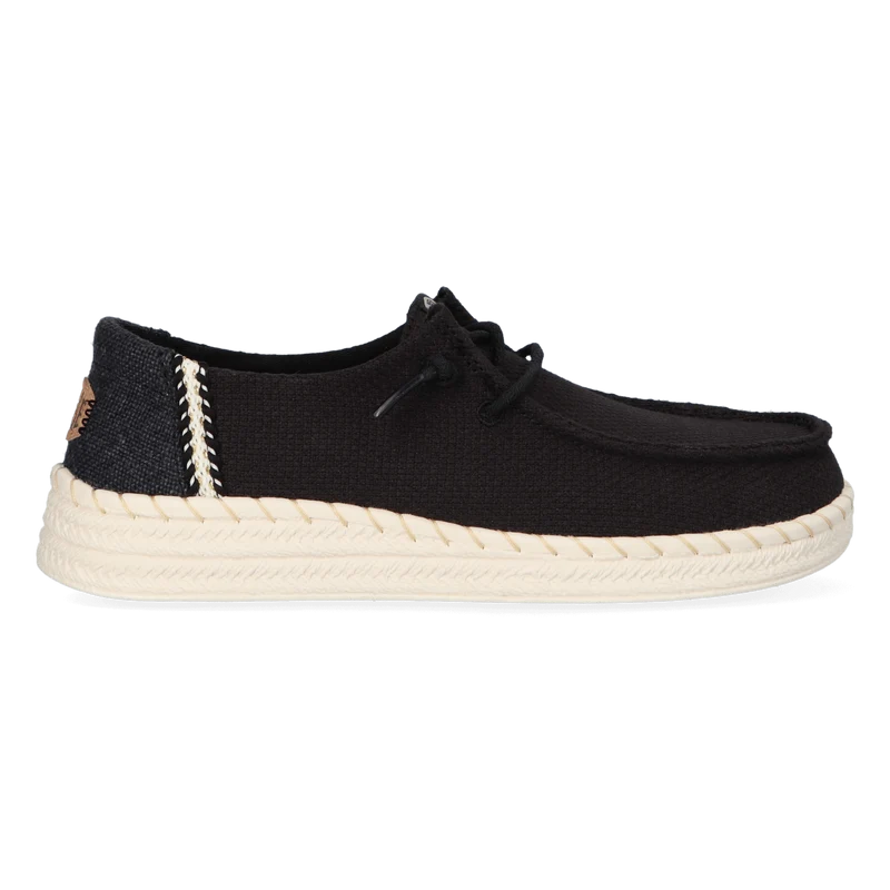 Wendy Espadrille Woven Dames Instappers Black