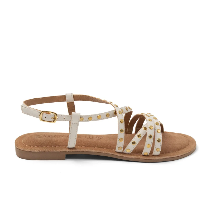 Tova Dames Sandalen Leer White