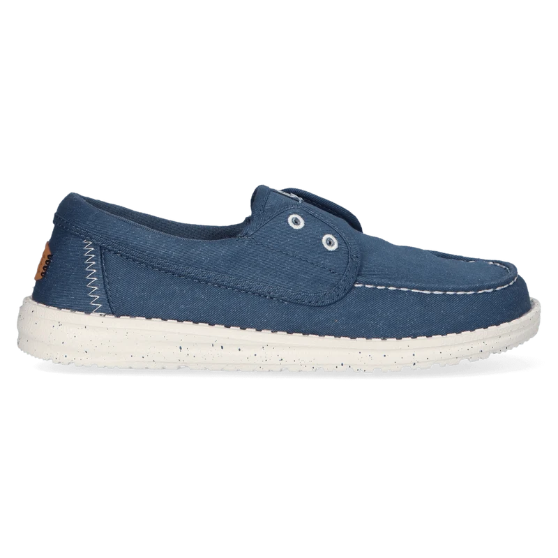 Wendy Cru Stretch Canvas Dames Loafers Ensign Blue