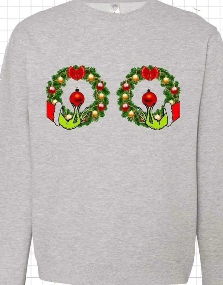 Wreath crew neck