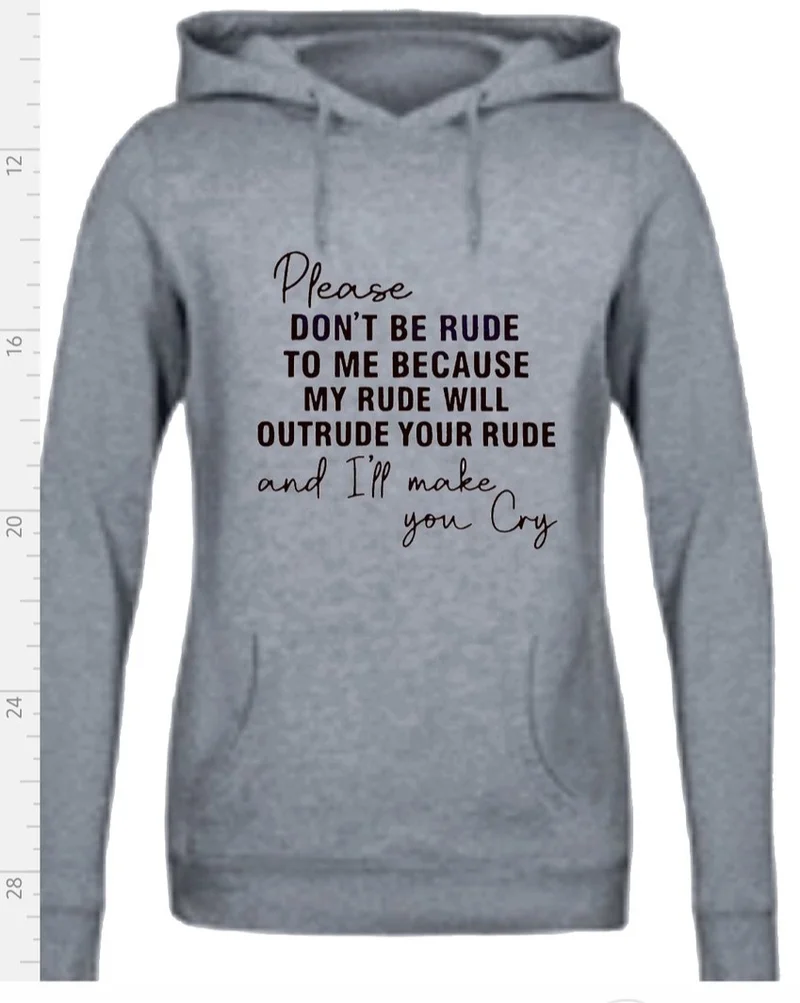 Rude hoodie