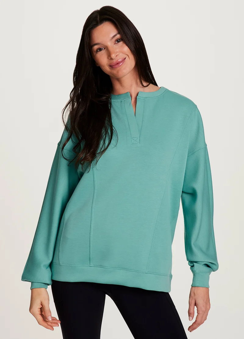 LuxeSoft Henley Pullover