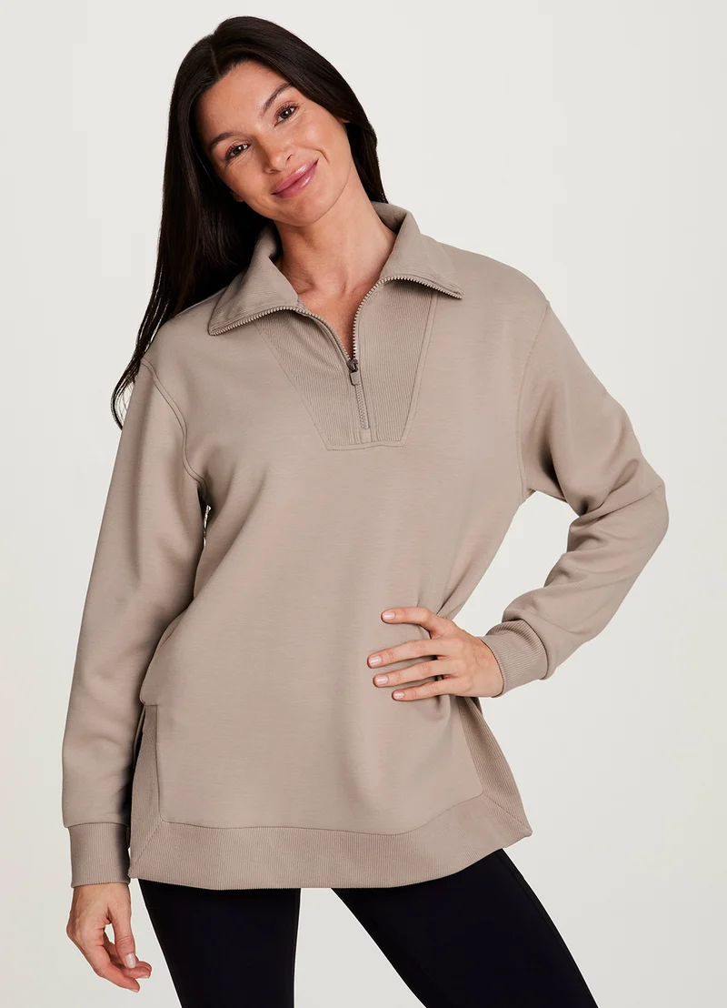 LuxeSoft 1/4 Zip Tunic