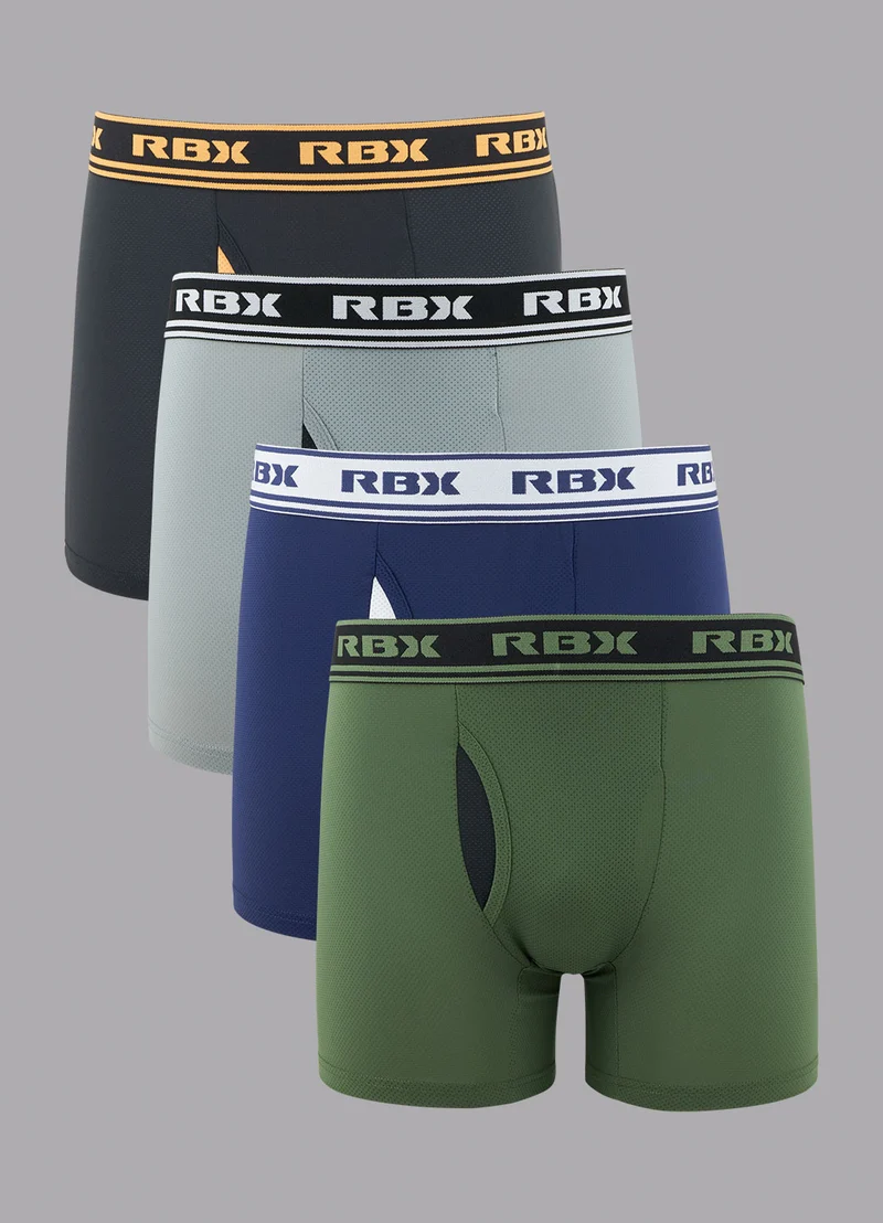 Premium Mesh Boxer Briefs with Fly 4-Pack