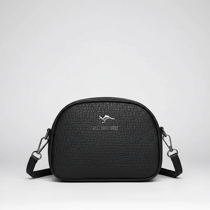 Luxus krokodilbőr crossbody táska cipzáras zsebekkel nőknek