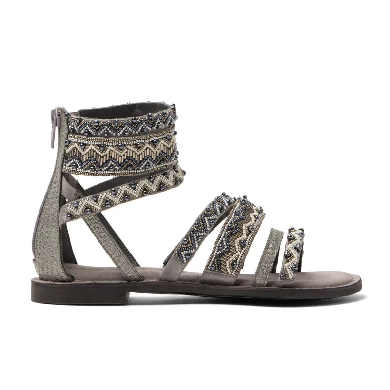 Fem Dames Sandalen Grey