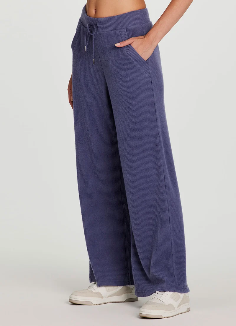 Laidback Ribbed Wide Leg Pant