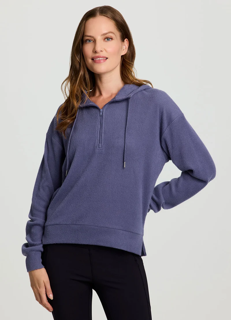 Laidback Ribbed Hoodie