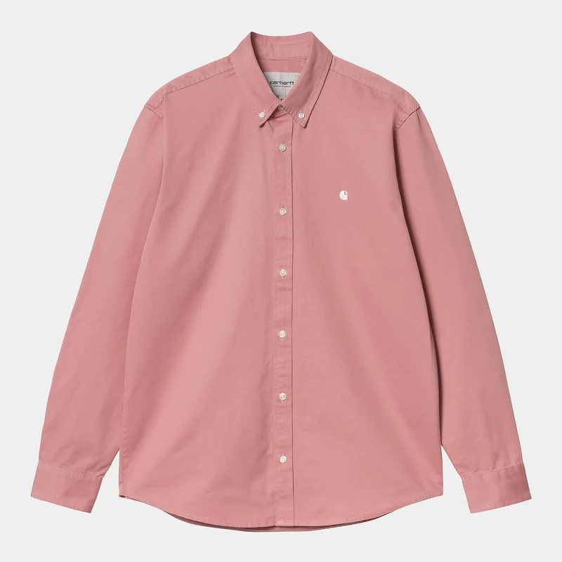 Carhartt WIP Heren Madison Shirt - Dusty Rose