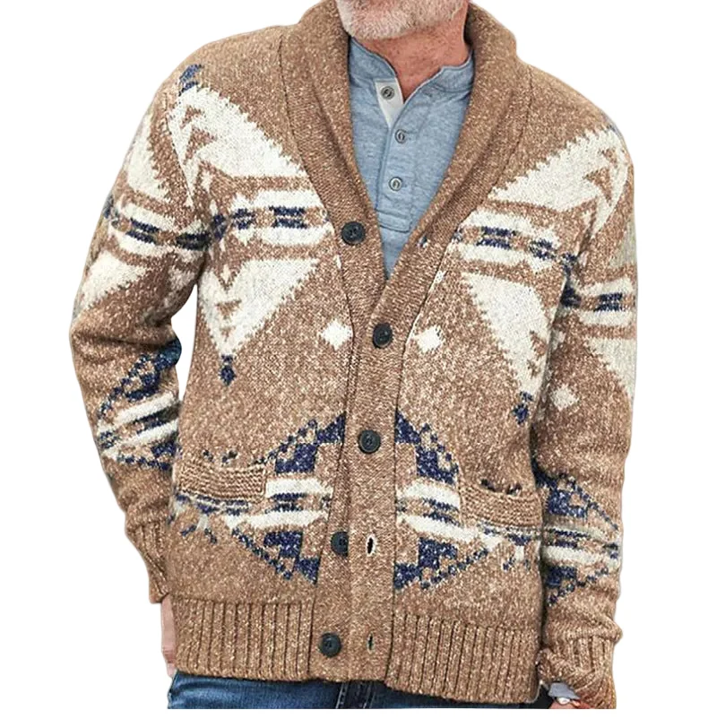 Heren Vest Geometrisch Patroon Casual Stijl