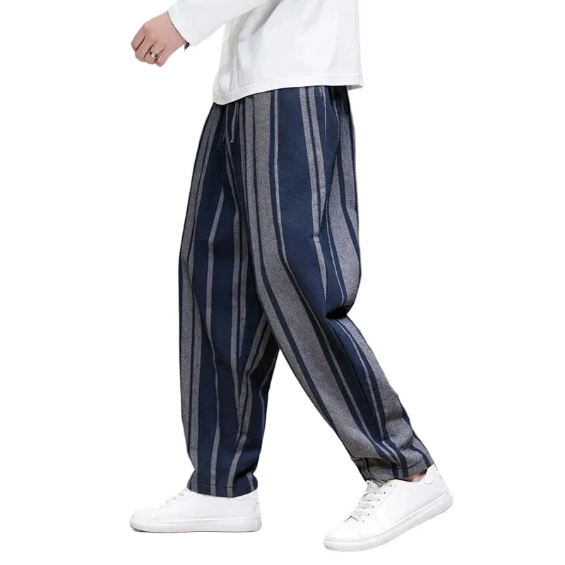 Heren Cropped Broek Met Streeppatroon