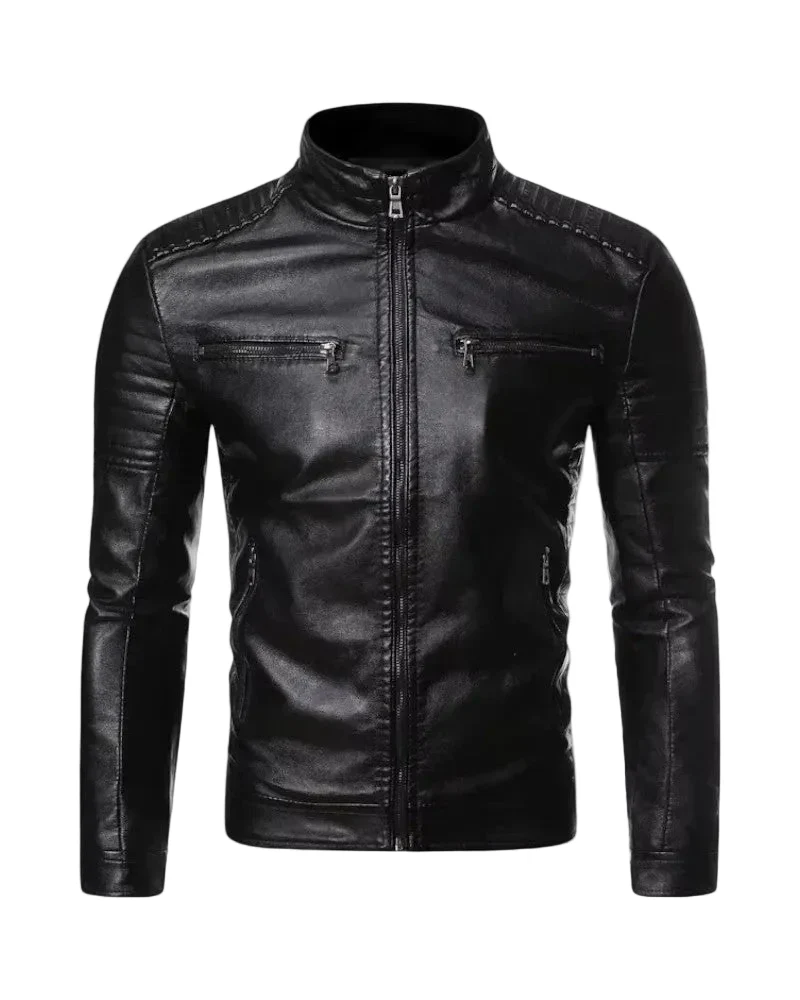 Heren Bikerjack Slim Fit Stijlvol
