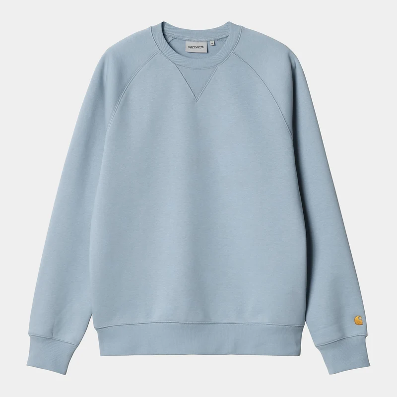Carhartt WIP Heren Chase Sweat Top - Frosted Blue