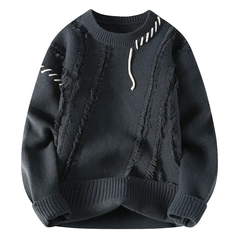 Heren Trui Patchwork Stijl Casual