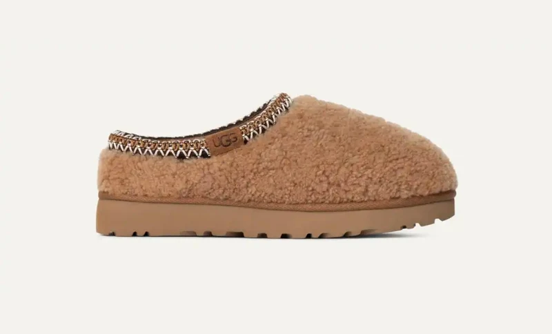 UGG Dames Tasman Maxi Curly Slipper - Kastanje