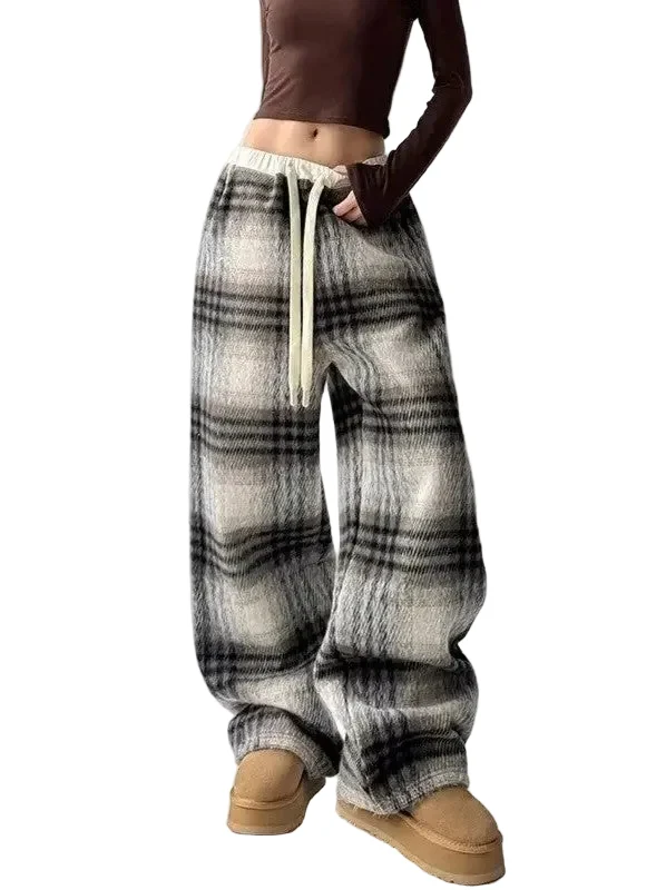 Heren Joggingbroek Geruit Casual