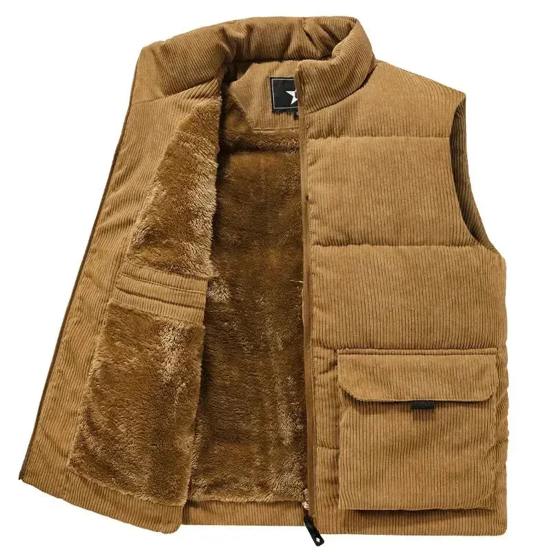 Heren Vest Met Cargo Ontwerp