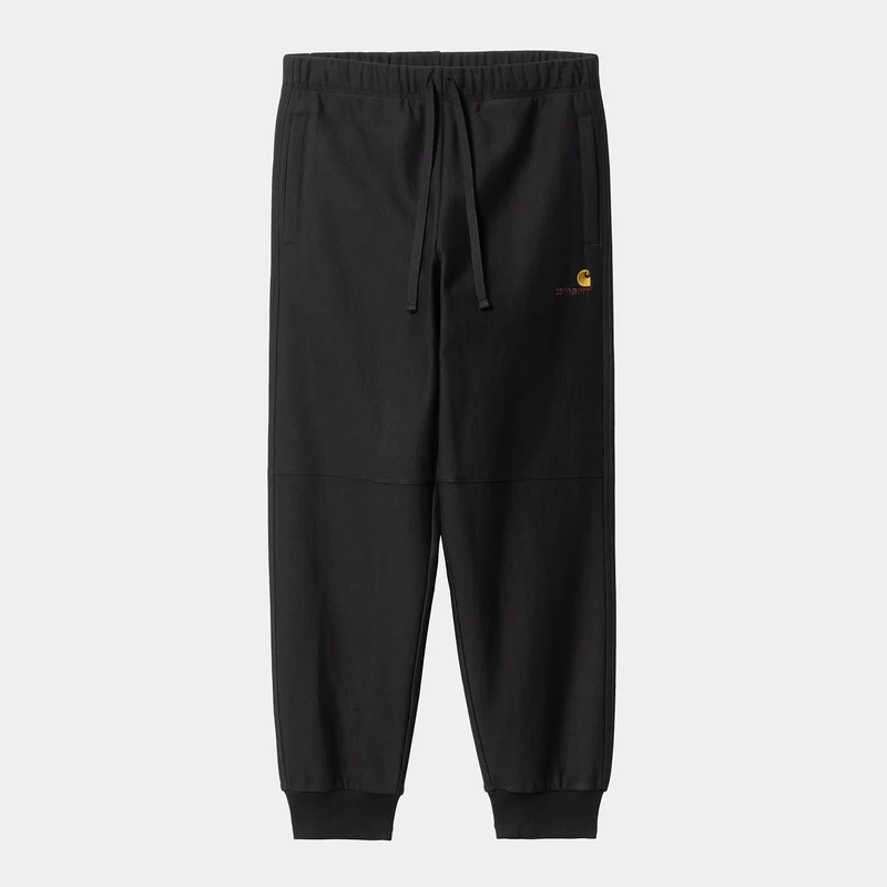 Carhartt WIP HEREN American Script Joggingbroek - Zwart