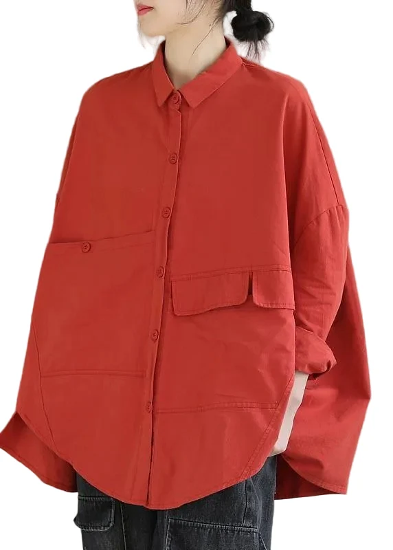 Dames Blouse Asymmetrisch met Revers