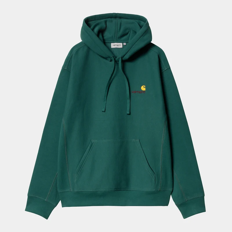 Carhartt WIP HEREN American Script Hoodie - Malachiet