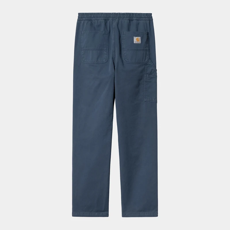 Carhartt WIP HEREN Flint Moraga Twill Pant - Donkerblauw, geverfd