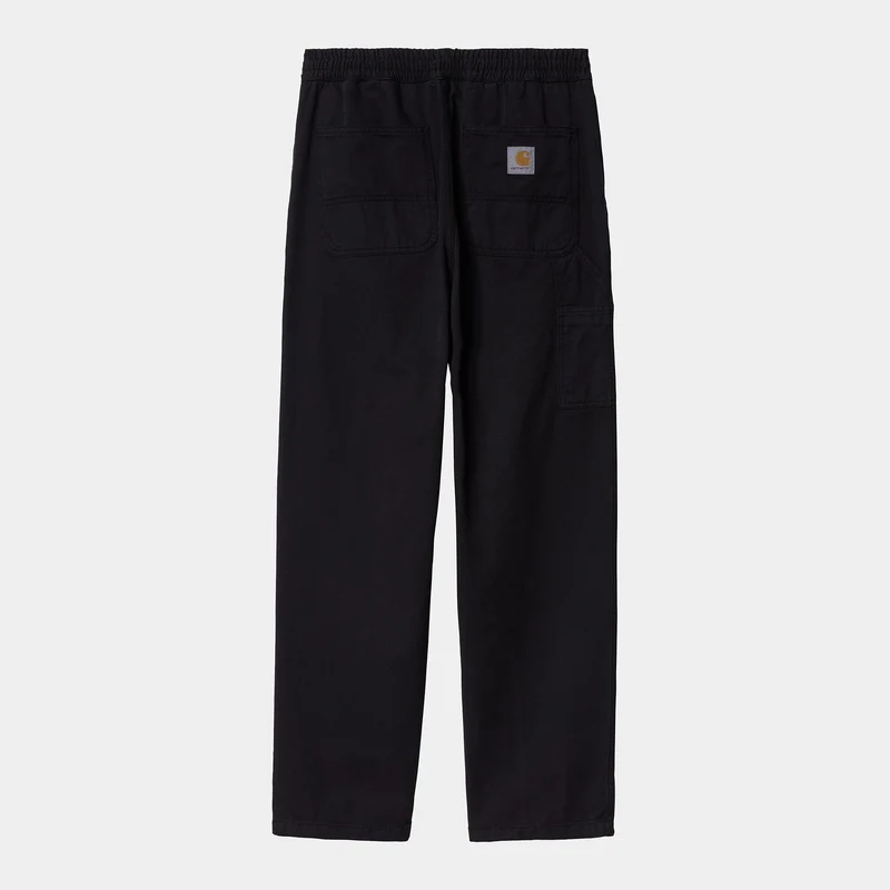 Carhartt WIP HEREN Flint Moraga Twill Pant - Zwart, geverfd