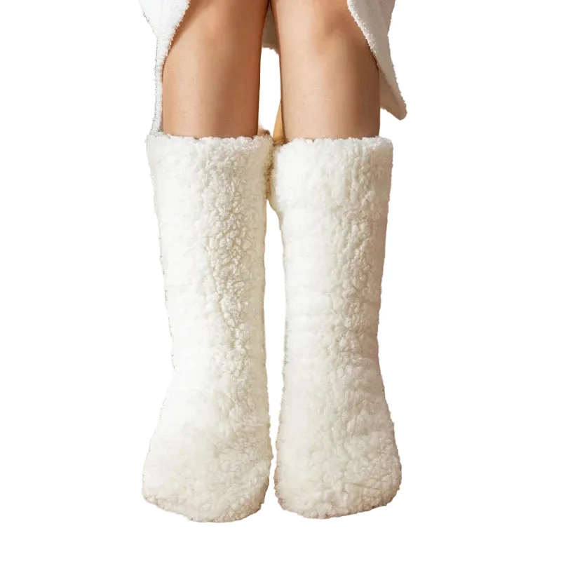 Dames Pantoffelsokken Pluche Relaxed Fit