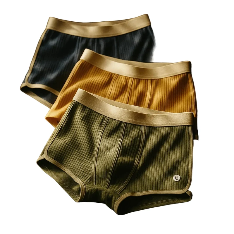 Heren Boxershorts Set Met Geribbelde Textuur