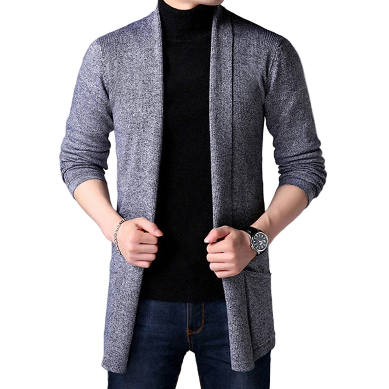 Heren Lang Vest Open Voorkant Casual Stijl