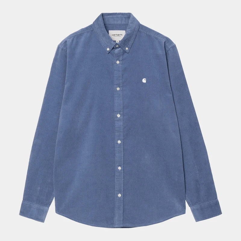 Carhartt WIP Heren Madison Fine Cord Shirt - Blauwe Iris