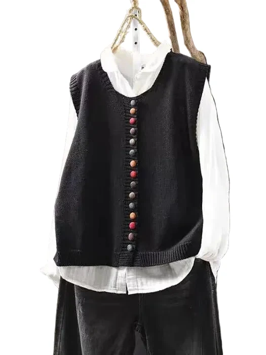 Dames Gebreid Vest Casual