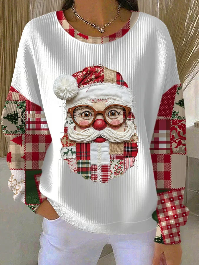 Dames Kersttrui met Kerstmanmotief