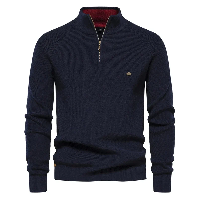 Heren Trui Halve Rits Casual Stijl Moderne Pasvorm