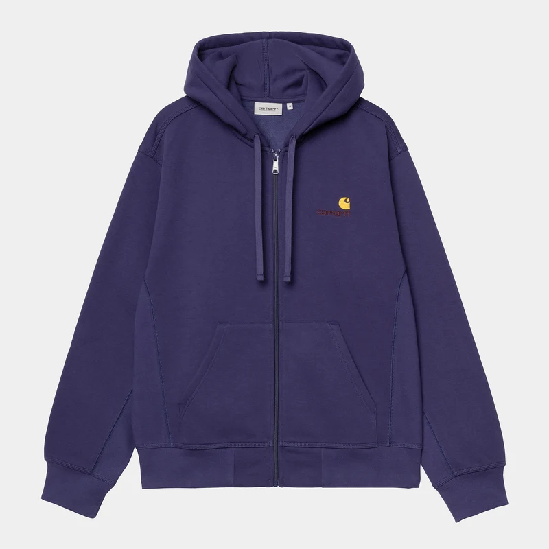 Carhartt WIP HEREN American Script Jas met ritssluiting en capuchon - Aura