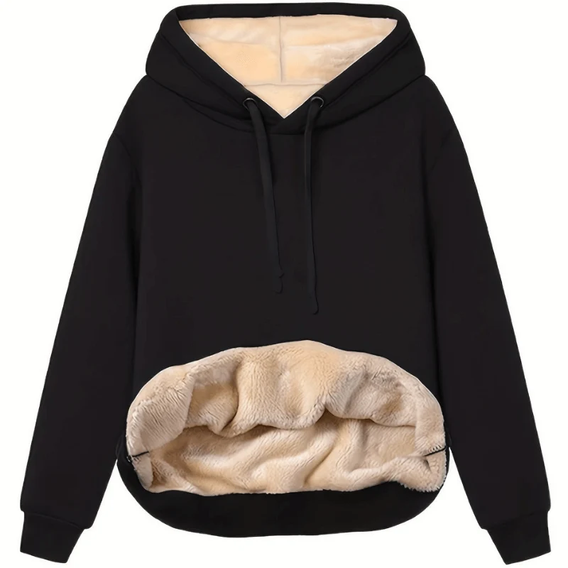 Dames Hoodie Met Pluche Voering