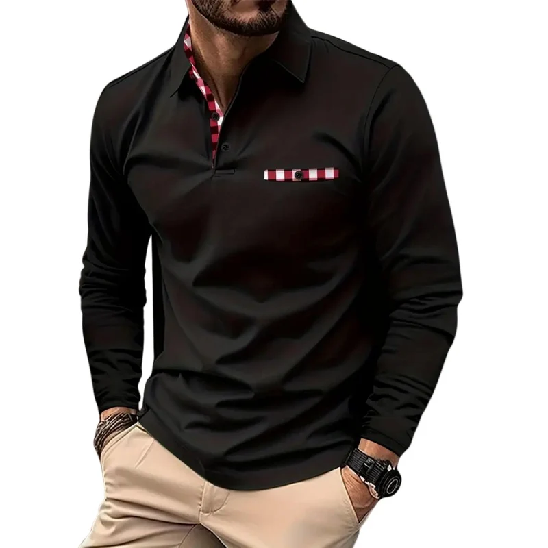 Heren T-shirt met Lange Mouwen Casual