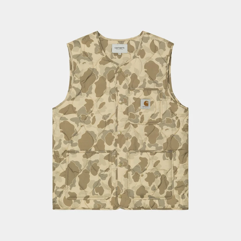 Carhartt WIP Heren Skyton Vest - Camo Duck Desert