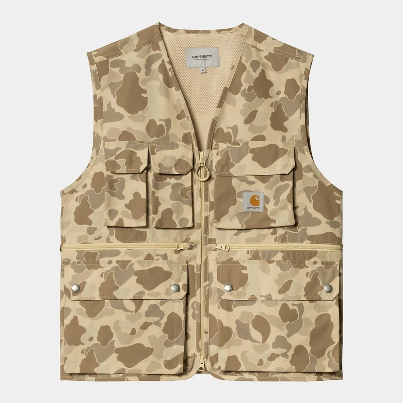 Carhartt WIP Heren Irwin Vest - Camo Duck Desert