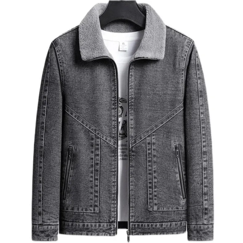 Heren Spijkerjack Met Fleece Voering